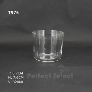 Ultra dünne kurze Glas klare Wasser Tasse 11OZ Kaffee Tee Getränke Gläser Becher Home Küche Zubehör - Product Image 2