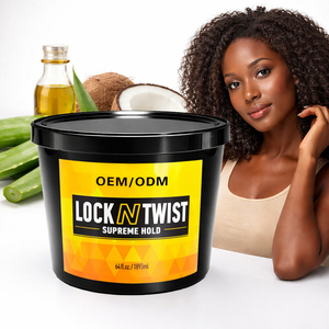 Gel Coiffant Hydratant et Anti-Frisottis à Tenue Forte, Parfum Raisin, 10, 16, 64 oz, avec Logo Personnalisé, pour Tresses et Locks – Fixation Lock N Twist - Product Image 2