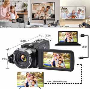 Fotocamera Digitale DSLR Ultra HD 8K 60FPS con Schermo TFT da 3.0\", Supporto <span class=keywords><strong>WIFI</strong></span> e Obiettivo <span class=keywords><strong>Esterno</strong></span> per Video e Fotografia Professionale - Product Image 5