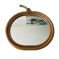 En gros Pas Cher Rotin Osier Mur Monté Miroir Artisanat Décor À La Maison pour Salon Chambre Hôtel