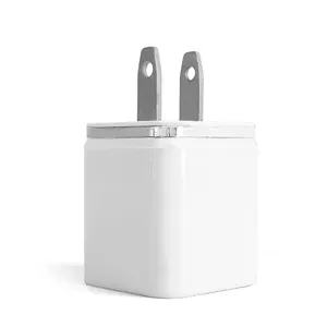 US plug 5V2.1A cargador USB cubo cargador de pared bloque dos puertos cargador de pared rápido para teléfono