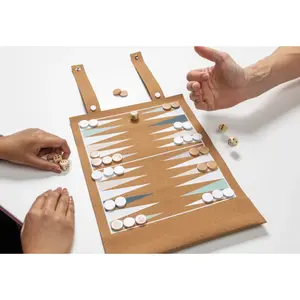 Britton checkers <b>backgammon</b> game <b>set</b> sustainable merchandising - Product Image 4