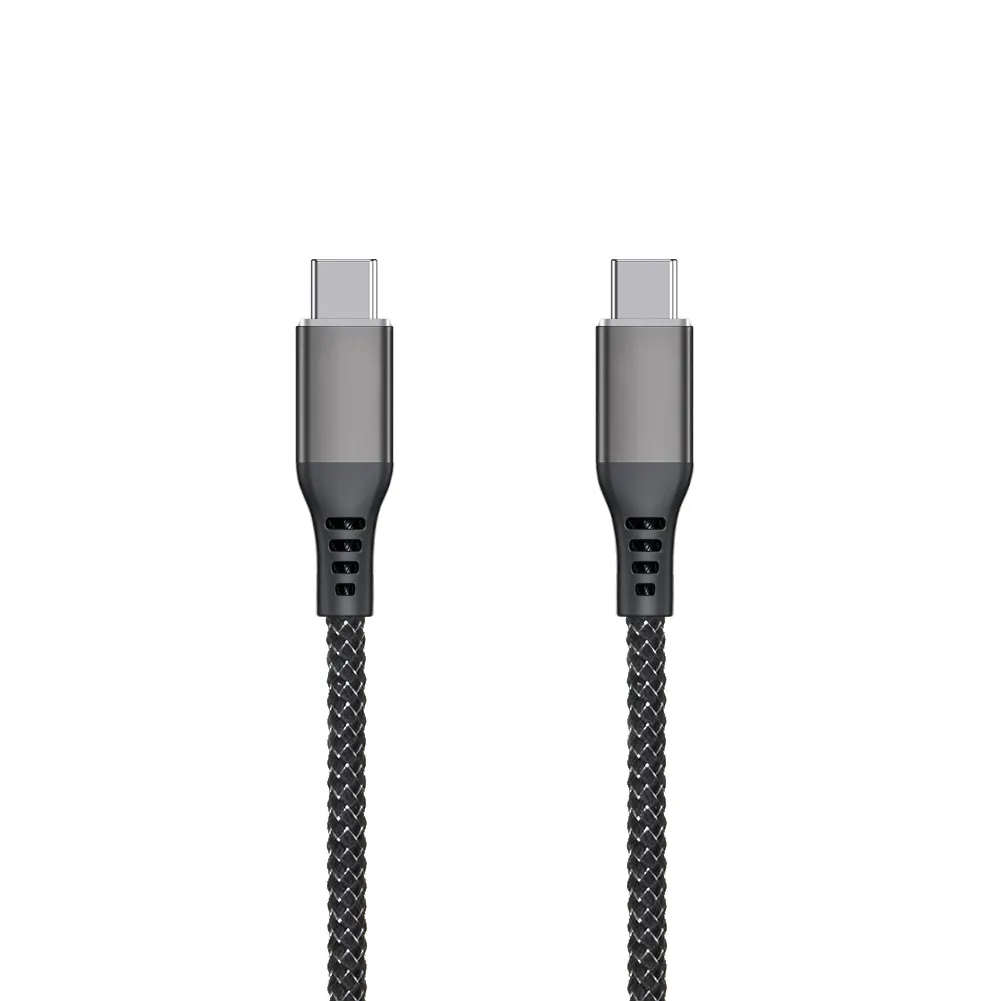 뜨거운 판매 내구성 모바일 USB 3ft 6ft 다기능 나일론 꼰 3A USB C to C 고속 전화 충전 케이블.