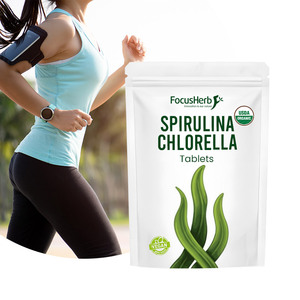 FocusHerb Tabletas de Algas Chlorella y Espirulina, Superalimento Orgánico Certificado por el USDA - Product Image 2