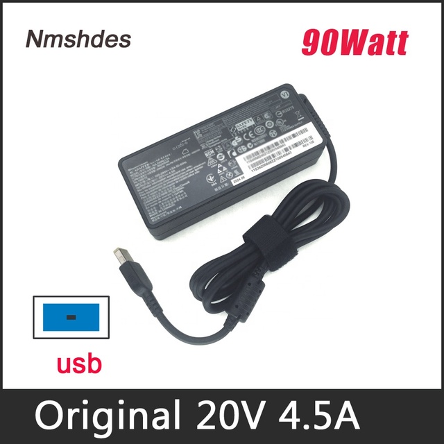 20V 4.5A 90W Laptop AC Adapter Battery Charger Power Supply for ThinkPad X1 Carbon (45N0237) G405 G500 G505 Notebook
