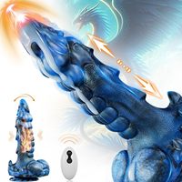 Lecenia Primal Majesty Persona 543g Schwergewichtiger Flüssigsilikon Teleskopischer Vibrierender Intelligenter Stoßender Dildo mit Kabelloser Fernbedienung