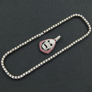 Collar con Colgante Geométrico en Forma de Calavera, Diseño Único, Estilo Hiphop, para Hombre, de Aleación, Venta al Por Mayor, Joyería de Moda 2026 - Product Image 3