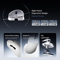 ATK Dragonfly Y9 Ultimate Mouse Nirkabel Ergonomis Ringan untuk Tangan Kanan Nordic 54L15 PAW3950 Mouse Gaming Ultra