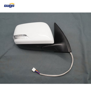 GUGO Nouveaux rétroviseurs latéraux blancs réfléchissants résistants aux UV pour Prado 1998-2007, gauche et droite, avec détection d'angle mort, ajustement universel - Product Image 2