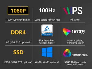 New 23.8inch Monoblock <strong>Computer</strong> AIO <strong>Desktop</strong> PC All in One Core I3 I5 I7 I9 Home Business Office Gaming <strong>Used</strong> 8GB DDR4 512GB SSD - Product Image 3