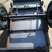 Micro-tilleur à deux roues, remorque agricole 200-300 kg, boîte de vitesses montée sur tracteur, haute sécurité pour l'agriculture et le jardinage