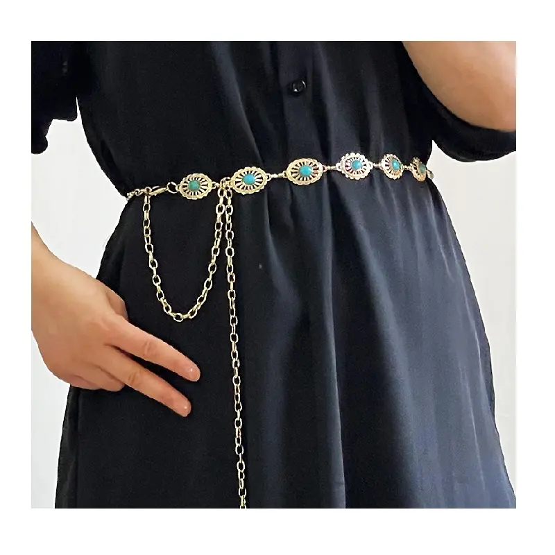 Hot sale body chain metal waist chain women's dress all-matching decorative belt body chain jewelry dress