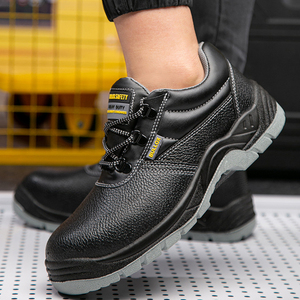 Bottes de travail en cuir mi-hautes à embout d'acier pour hommes, sécurité industrielle, hiver 2026 - Product Image 2