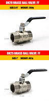 Vanne à bille en laiton de bonne qualité pour eau DN15 - DN20 pression PN40 Cw617n ou HPB57-3 vanne à bille d'eau