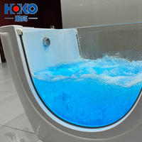 Moderne Weiße Baby-Spa-Wanne mit Luftmassage und Einweichfunktion für Innenpools, Hotels und Villen – Inklusive Ablauf