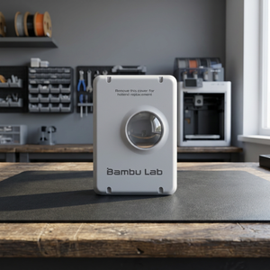 Bambu Lab <b>A1</b> Series 3D <b>Printer</b> Front Cover with Integrated Print Head-Plastic Grey 30g 105x54x33mm - Product Image 3