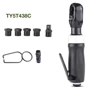 TY5T438C Clé à cliquet pneumatique compacte à passage traversant |   3/8" |   450 tr/min |   Clé à cliquet industrielle 41 Nm |   Adaptateur de douille 10 mm, 12 mm, 13 mm - Product Image 3
