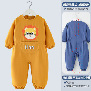 Automne hiver une pièce rampant costume pour nourrissons bébé tenue de protection corps complet Anti-saleté barboteuse pour l'extérieur - Product Image 4