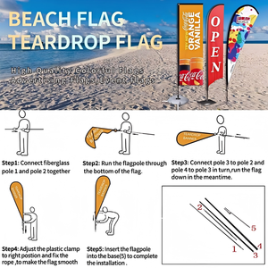 Bandera Cuadrada Resistente al Agua y a la Decoloración con Diseño Práctico para Lavandería, Ideal para Promociones de Servicio - Product Image 6
