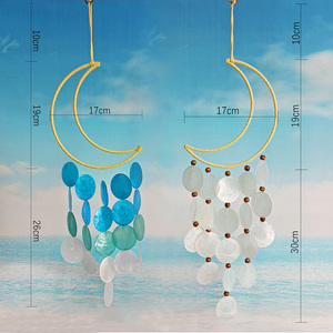 Acchiappasogni da sogno appesi a mano appesi a mano campanelli eolici pianeta luna macramè acchiappasogni - Product Image 1