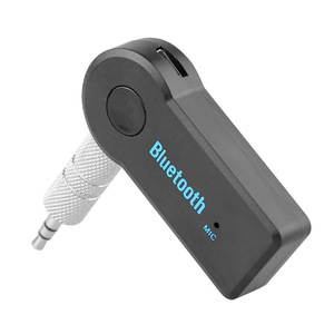 <b>Bluetooth</b> Car Kit 3.5mm Aux Audio <b>Receiver</b> Hands Free With Mic For Car Stereo System - Product Image 3