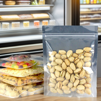 Sachet Doypack Auto-Scellant en Aluminium Mylar Argenté Transparent Imprimé par Gravure, Réutilisable, Recyclable, Gaufré, avec Fermeture Zip, pour Aliments et Snacks
