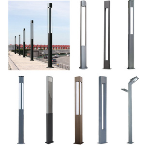 Bolardo de luz LED simple moderno de 12W, luces de jardín impermeables para césped, paisaje al aire libre, luces de calle de parque para jardín de parque - Product Image 1