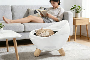 Cama para Gatos con Control por Aplicación, Modos de Calefacción y Refrigeración Ajustables, Almohadilla Térmica para Mascotas con Temperatura Regulada, Cama Eléctrica para Gatos de Interior - Product Image 2
