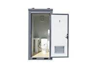 Cabines de douche préfabriquées modernes écologiques en panneaux sandwich et toilettes portables, modules de salle de bain prêts à l'emploi
