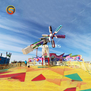เครื่องเล่นผจญภัยกลางแจ้งสำหรับผู้ใหญ่ ทำจากเหล็ก สำหรับสวนสนุก งานรื่นเริง งานเทศกาล ความสนุกสนานเร็วแรงดุลยุ้งเหยิง - Product Image 2