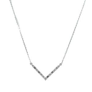 Moissanite Pendant Necklace 925 Silver Rhodium Plated Baguette Cut Geometric Minimalist Design Cable <b>Chain</b> Everyday Wear Unisex - Product Image 4