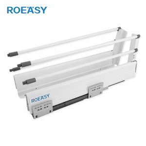 ROEASY Metal Kitchen <strong>Drawers</strong> Two bar White Color Soft Close <strong>Drawer</strong> Channel Sliding Cabinet <strong>Drawers</strong> - Product Image 5