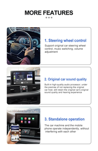 3,0 U2W inalámbrico Carplay Ai Box con cable a inalámbrico portátil Multimedia adaptador USB inalámbrico Auto Dongle - Product Image 6