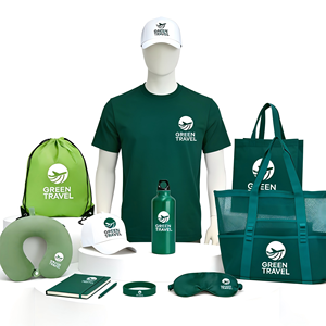 Sets de Regalo Promocionales Personalizados con Logotipo: Camisetas, Bolsas con Cordón, Botellas de Agua Deportivas para Agencias de Viajes y Aerolíneas - Product Image 1