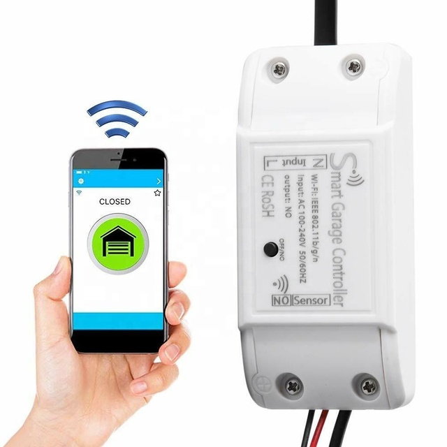 Garage Door Opener Remote Control WiFi Switch Google Home Alexa Echo Tuya App