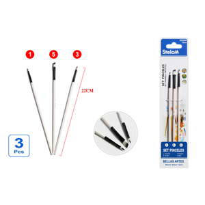 6 pezzi bianco perlescente maneggiato artista pennello Set per acquerello e pittura acrilica per la creatività espressione artistica - Product Image 1