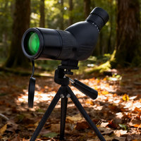 Longue-vue 20-60x50 avec trépied et support pour téléphone, mise au point rapprochée à 10 m pour l'observation des oiseaux