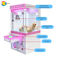 Machines de jeu à pièces pour poupées en gros, mini-grue à peluches pour les entreprises