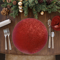2025 Top vente luxe maison Table décoration tapis et tampons classique tissé paillettes noël napperon haut décor à la maison