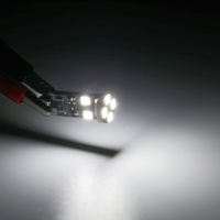 Bombilla LED T10 W5W Blanca OTCO sin Errores, 194 168, Sin Polaridad, 12V, Reemplazo Básico de Halógeno para Audi A4