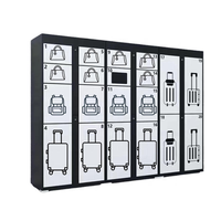 Système de gestion cloud IoT intelligent multilingue pour casiers à bagages assemblés, boîte de rangement sécurisée pour colis et valises, pour parcs d'attractions