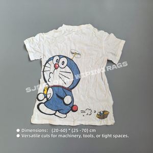 Trapos de Algodón Blancos Impresos para Limpieza Industrial, Trapos de Algodón Blancos para Uso en Talleres - Product Image 3