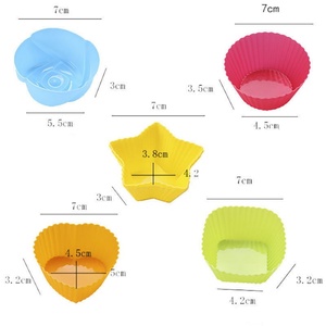 Molde de Silicona para Pasteles, Molde para Muffins en Forma de Corazón, Molde para Gelatina, Pudín, Hielo, Molde para Hornear Pasteles - Product Image 5