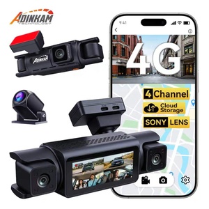 Cámara para Vehículos ADINKAM 4G SONY de 4 Canales, Frontal 2.7K + Trasera Lateral 1080P, <span class=keywords><strong>con</strong></span> GPS, Monitoreo Remoto y Almacenamiento en la Nube para Autos, Camiones y Vehículos - Product Image 1