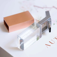 Memoria USB Personalizada con Logotipo, Tipo C, Cristal, 64 GB, 2 en 1, OTG, USB 2.0 y 3.0, Regalo de Boda