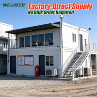 Maison conteneur Wecheer, bâtiment modulaire préfabriqué multi-pièces, maisons conteneurs en kit pour services communautaires, pièce temporaire