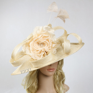 Best Sinamay <strong>Fascinator</strong> Perfect <strong>Wedding</strong> Hat Unique Derby Party Hat Fashion Church Hats With Clip <strong>Fascinators</strong> for Women - Product Image 6
