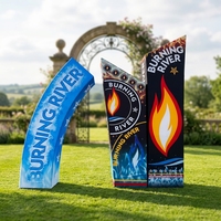 Arche publicitaire extérieure personnalisée en aluminium avec éclairage LED intégré, pliable, pour événements, distributeurs, carnaval, foire nocturne