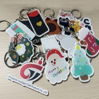 Porte-clés en acrylique vierge en forme de CD, cassette, DVD, album, avec couvercle musical mignon, personnalisable NFC, mini boîtier en plastique, vente en gros