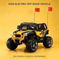 Voiture pour enfants à piles avec corps en PP durable, télécommande parentale, quatre roues, jouet d'extérieur pour enfants